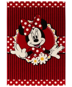 TAPPETO "MINNIE PREMIUM" ROSSO, 190X133 CM